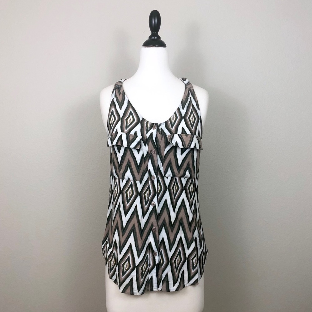 Cynthia Rowley Button Down Tank